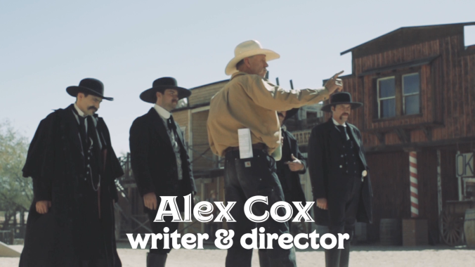 Alex Cox on set of Tombstone Rashomon